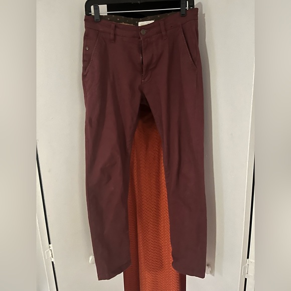 Michael Brandon Plum Slim Fit Chino 30 x 30 - Picture 1 of 4
